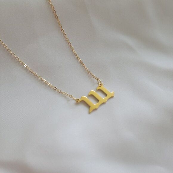 Gold Filled Angel Number 111 Necklace - Picture 3 of 5